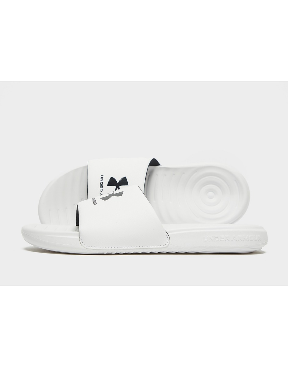 Under Armour Mens White Sliders by JD Sports GOOFASH