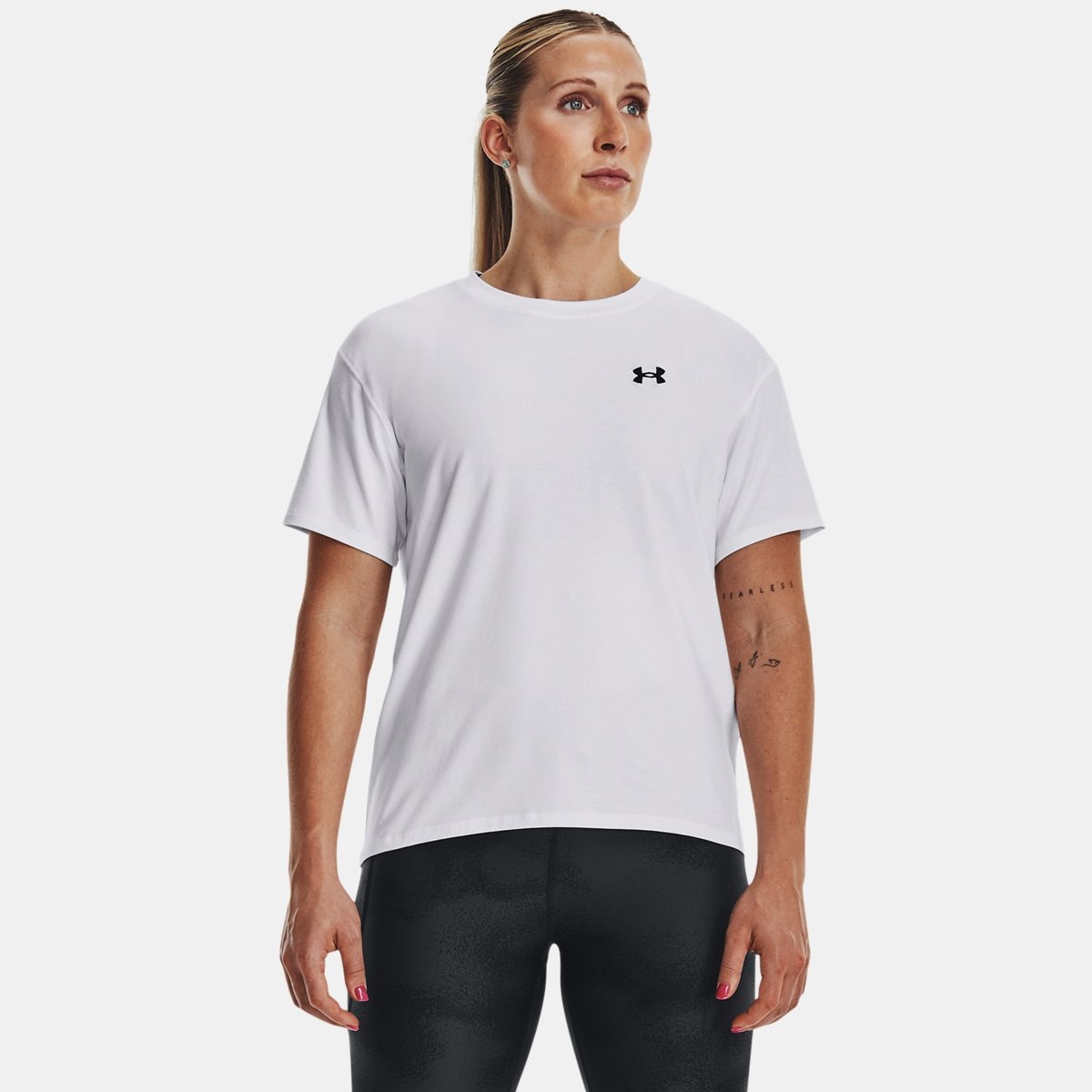 Under Armour - Womens T-Shirt in White GOOFASH