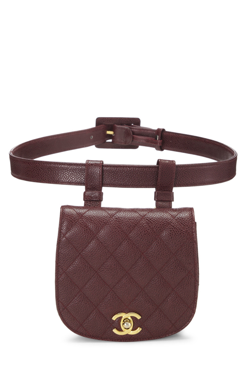 WGACA - Womens Belt Bag Burgundy Chanel GOOFASH