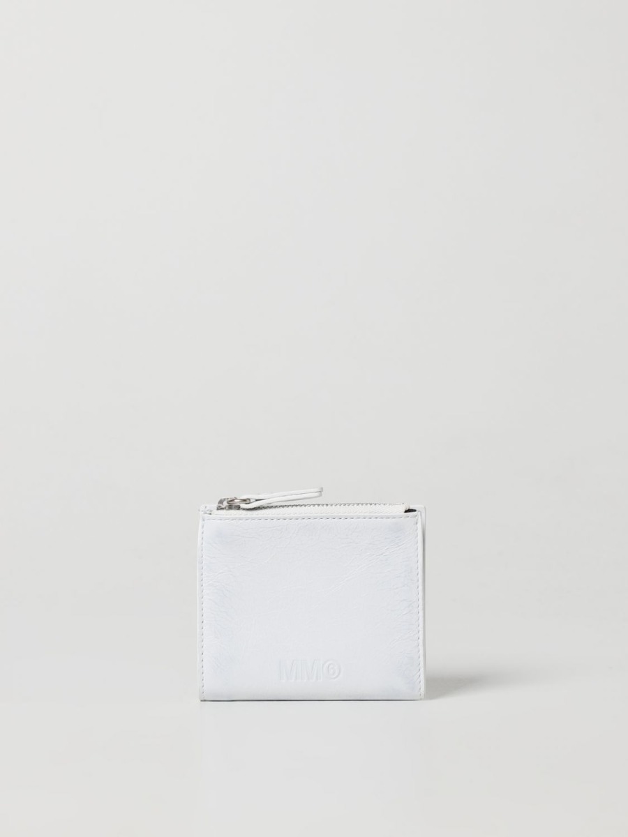 Wallet in White Giglio - Maison Margiela GOOFASH