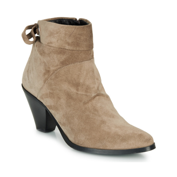 Woman Ankle Boots Beige - Spartoo GOOFASH