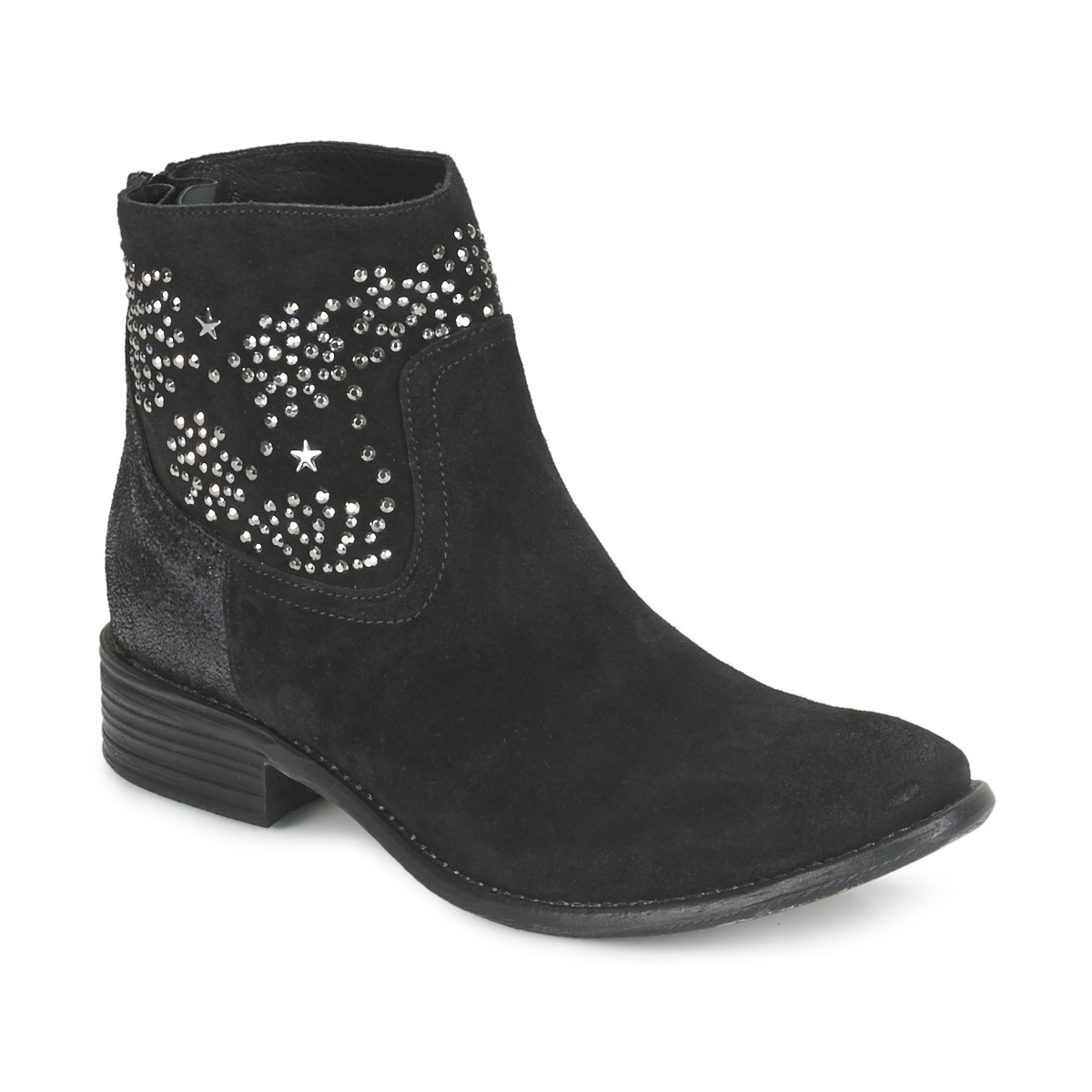Woman Ankle Boots in Black Meline - Spartoo GOOFASH