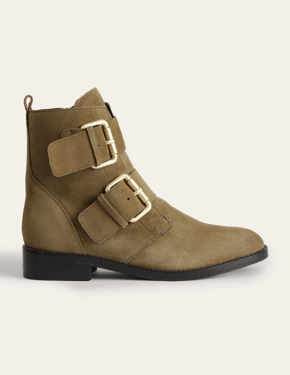 Woman Ankle Boots in Olive - Boden GOOFASH
