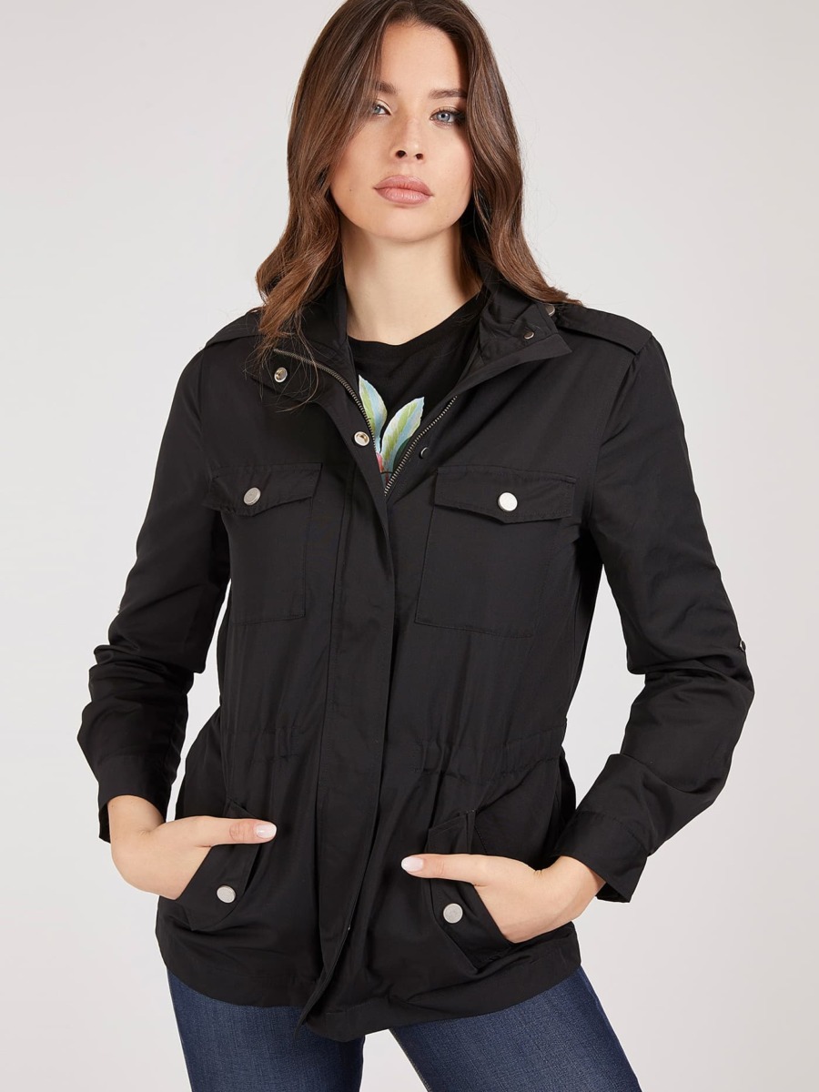 Woman Black Jacket from Guess GOOFASH