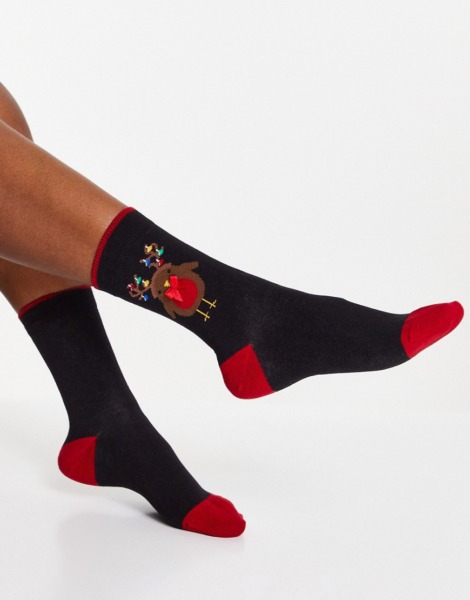 Woman Black Socks at Asos GOOFASH