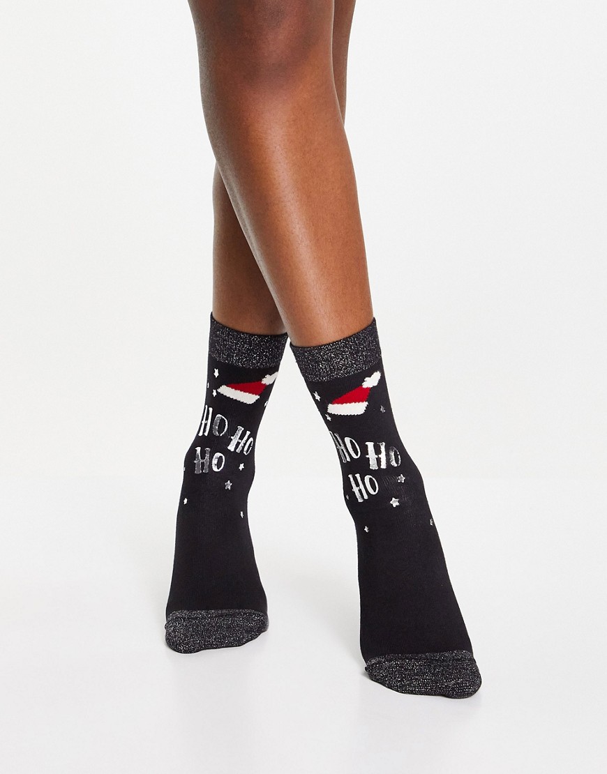 Woman Black Socks by Asos GOOFASH