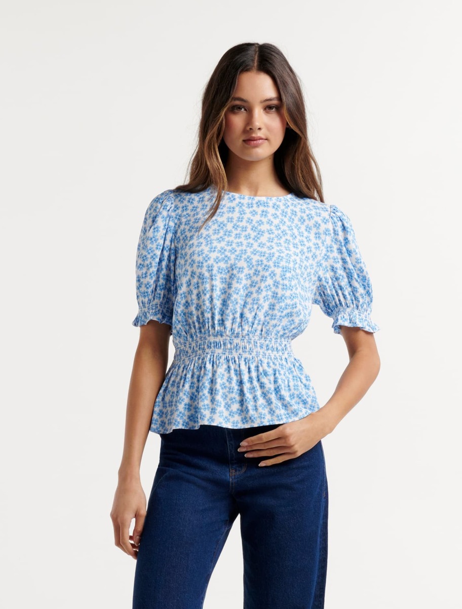 Woman Blouse Blue - Ever New GOOFASH