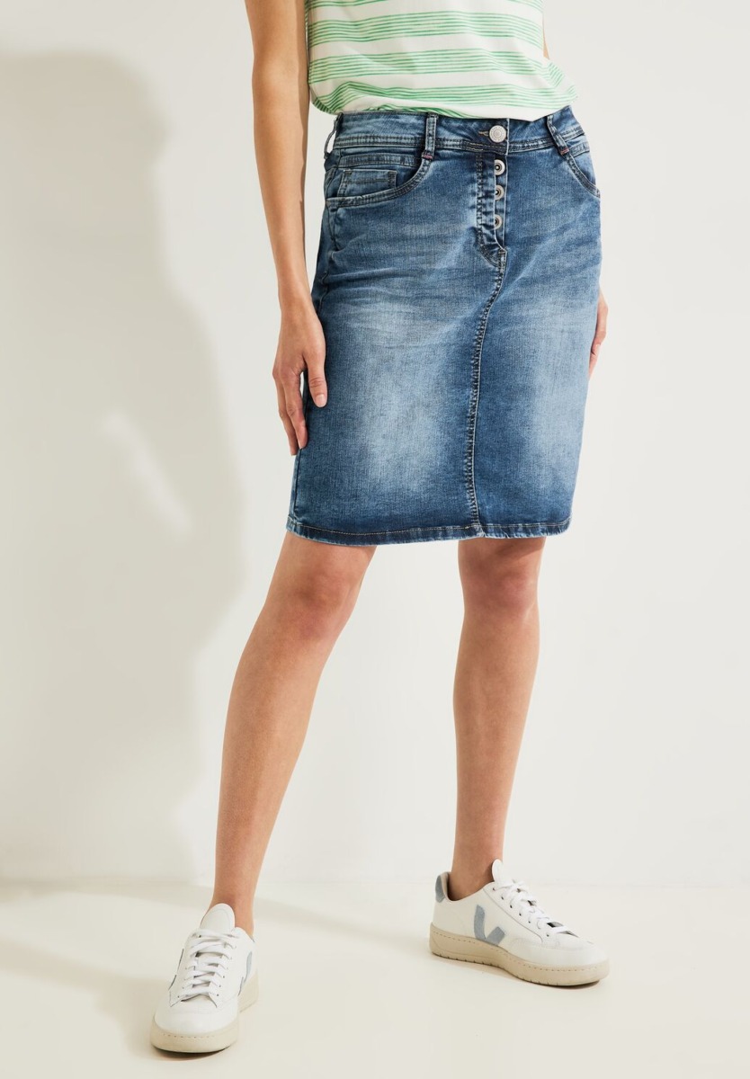 Woman Blue Jeans Skirt Cecil Womens SKIRTS GOOFASH