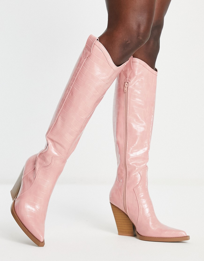 Woman Boots in Pink by Asos GOOFASH