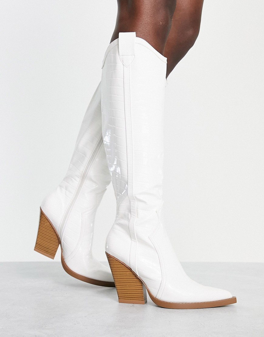 Woman Boots in White from Asos GOOFASH