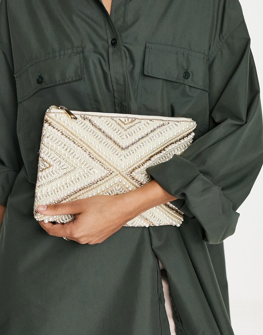 Woman Clutches in White from Asos GOOFASH