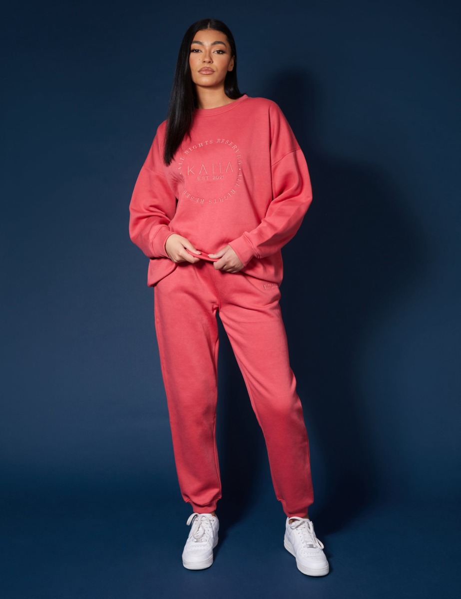 Woman Coral Joggers from Public Desire GOOFASH
