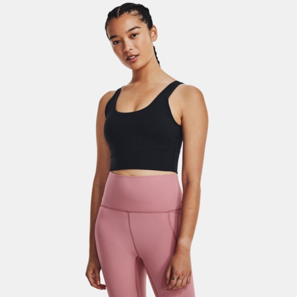Woman Cropped Tank Top in Black from Under Armour GOOFASH