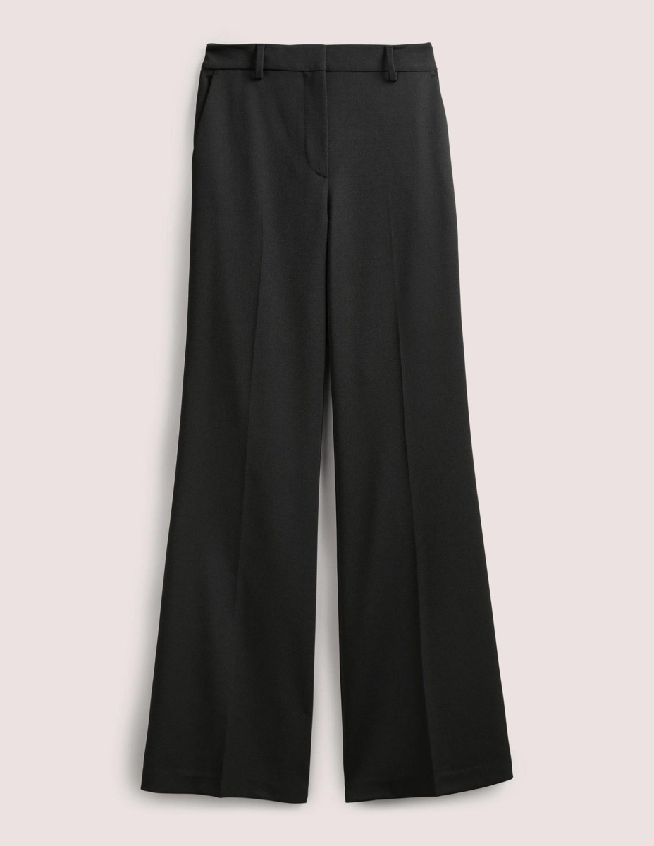 Woman Flared Trousers Black Boden GOOFASH