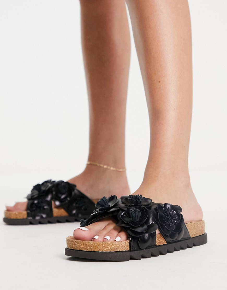 Woman Flat Sandals Black Asos GOOFASH