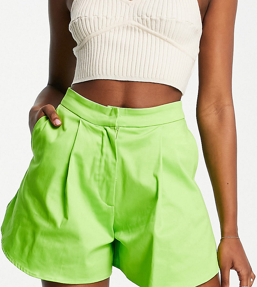 Woman Green Tailored Shorts from Asos GOOFASH