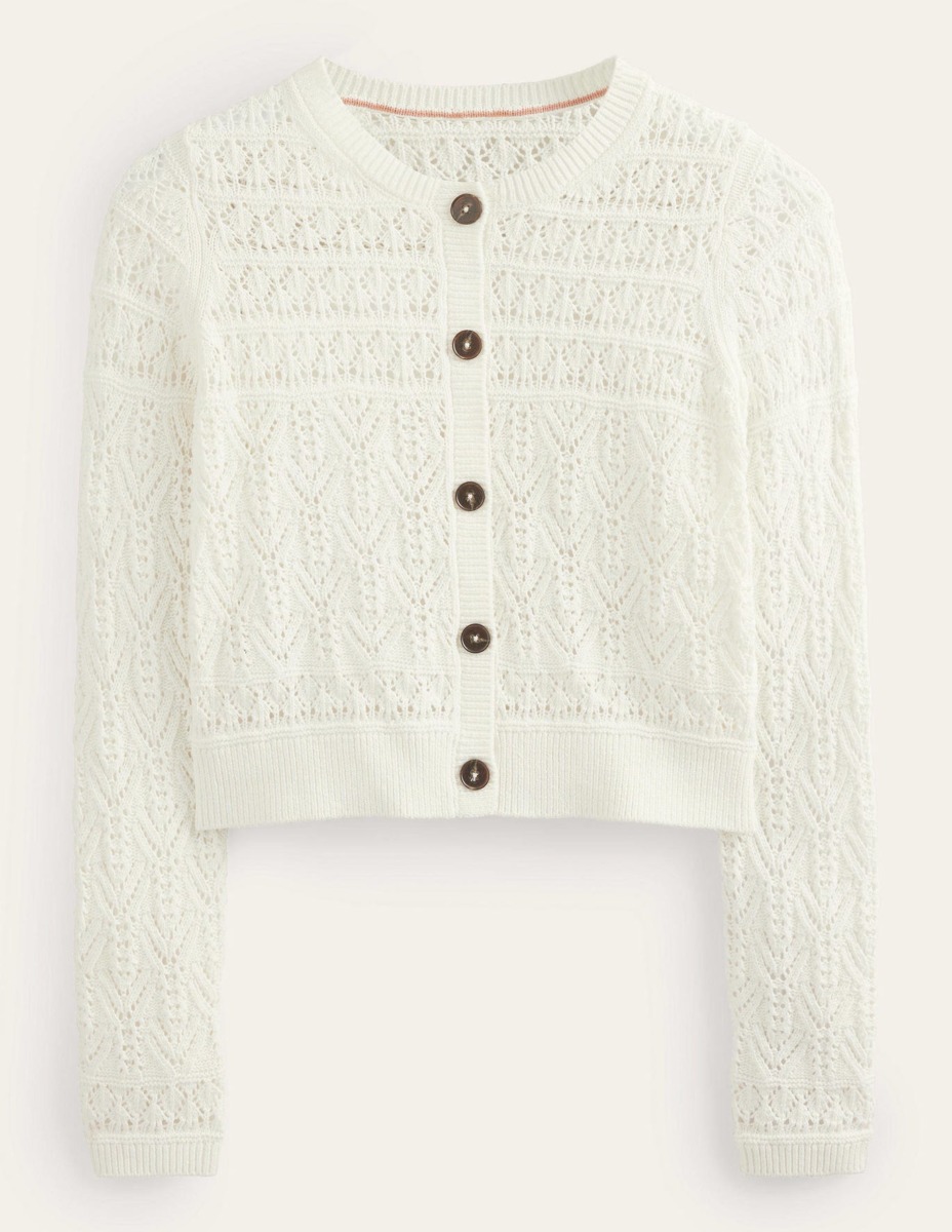 Woman Ivory Cardigan by Boden GOOFASH