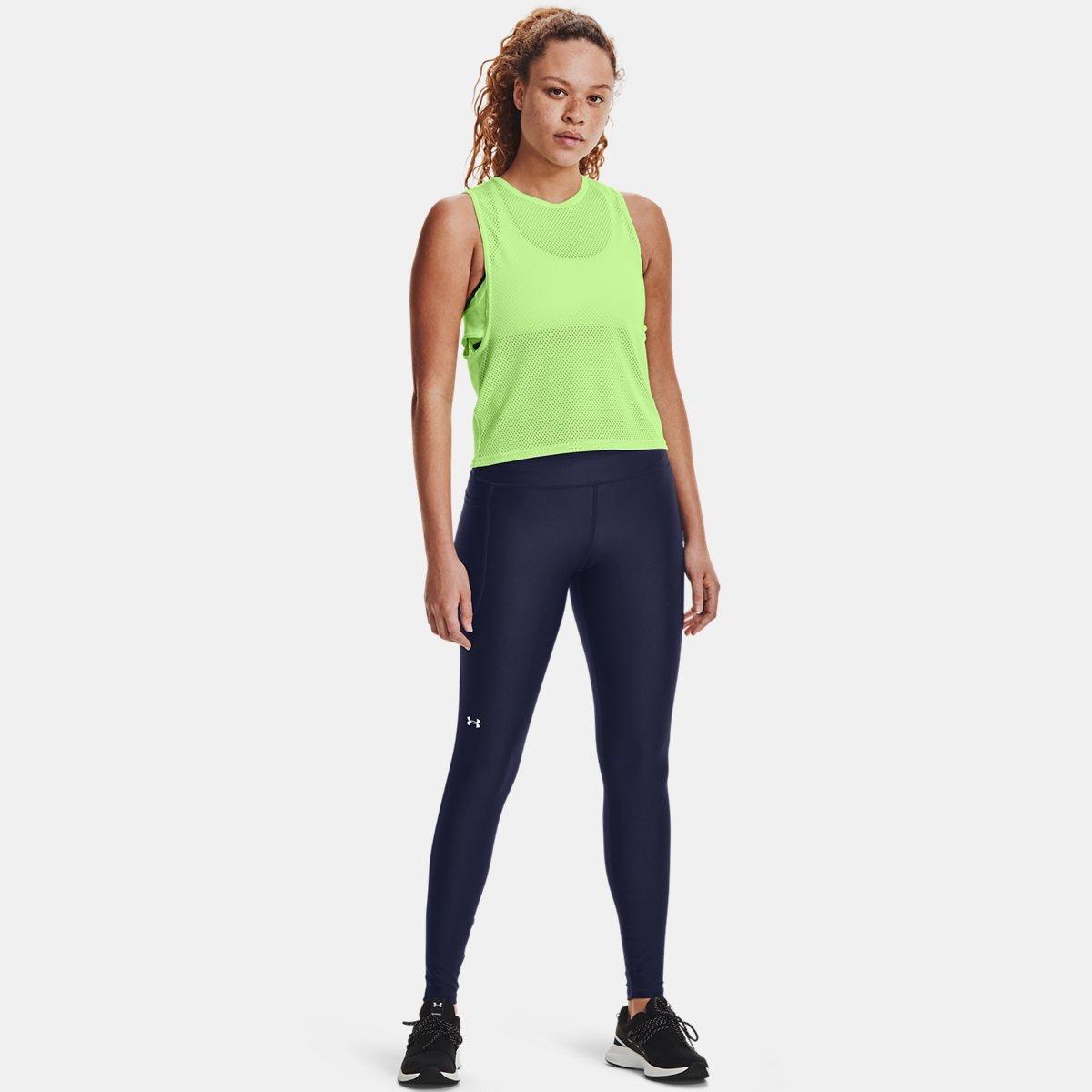 Woman Leggings Blue by Under Armour GOOFASH