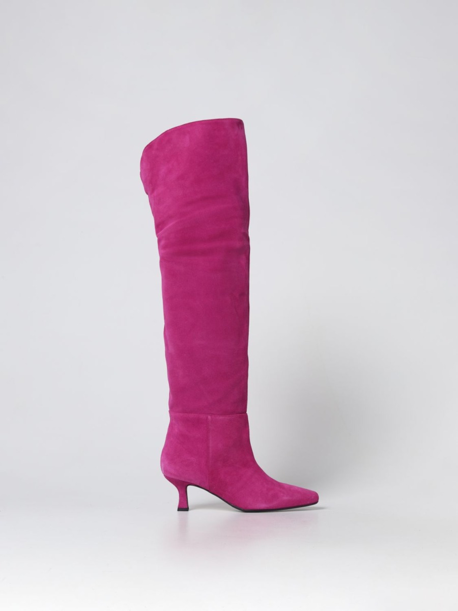 Woman Pink Boots - Giglio GOOFASH