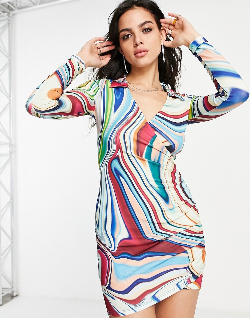 Woman Shirt Dress in Multicolor by Asos GOOFASH