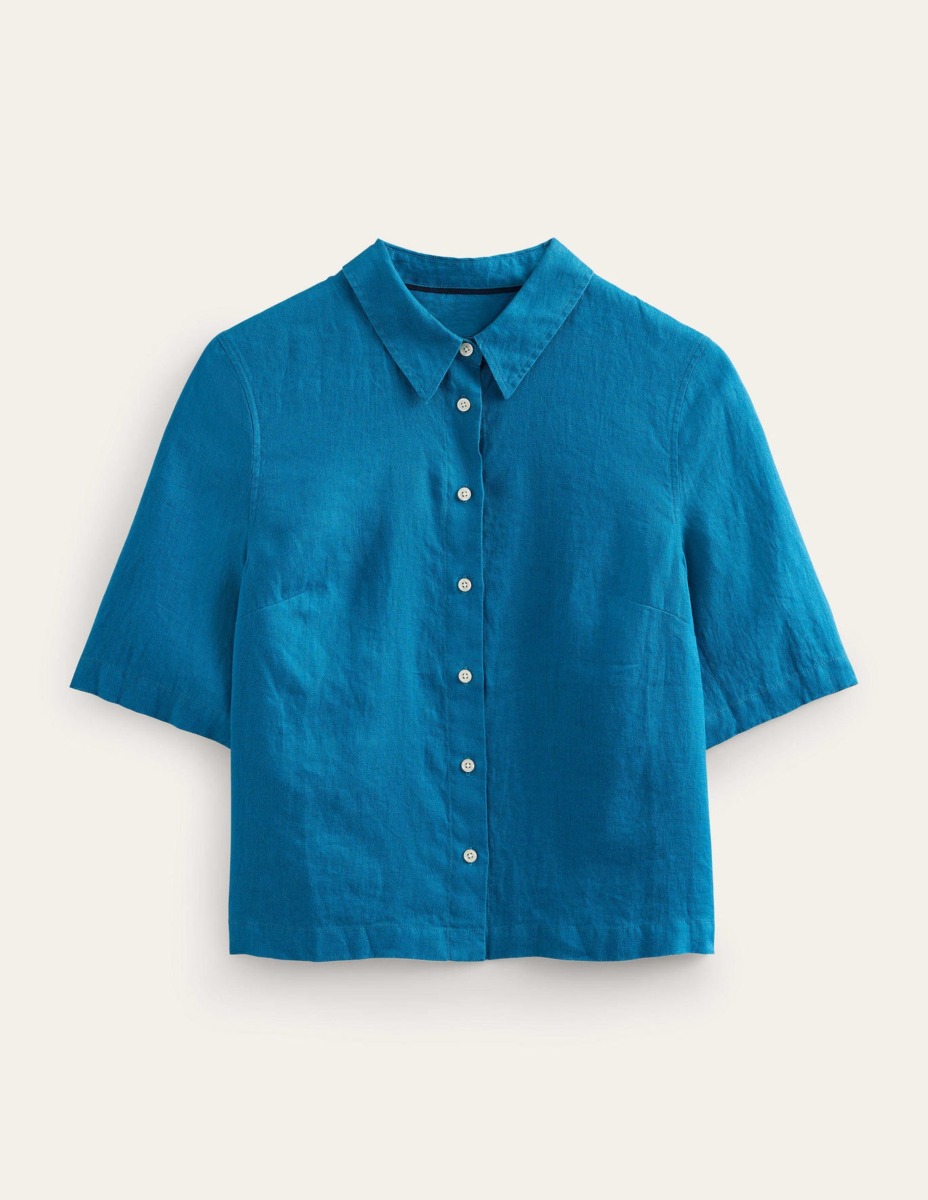 Woman Shirt Turquoise by Boden GOOFASH