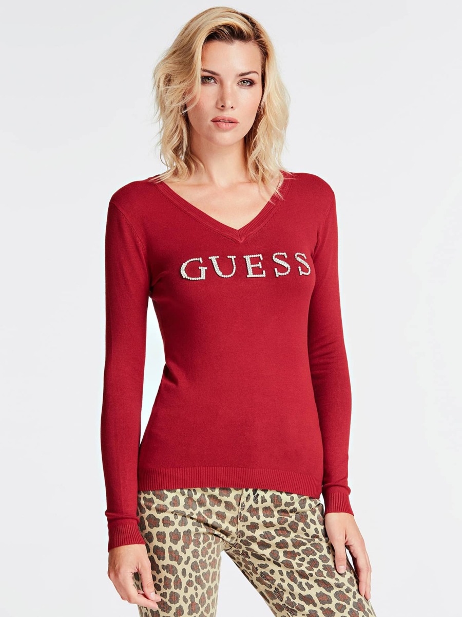 Woman Sweater in Red from Guess GOOFASH