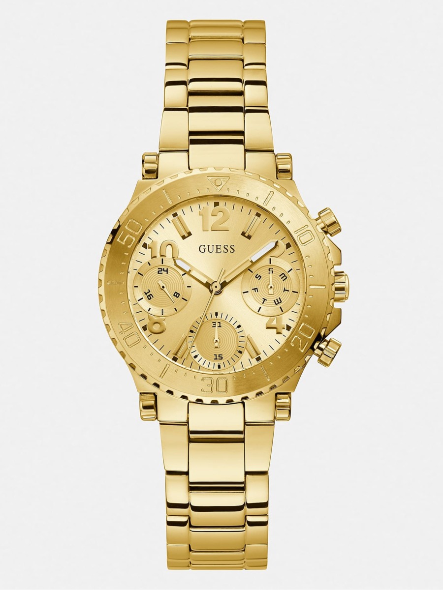 Woman Watch in Gold by Guess GOOFASH