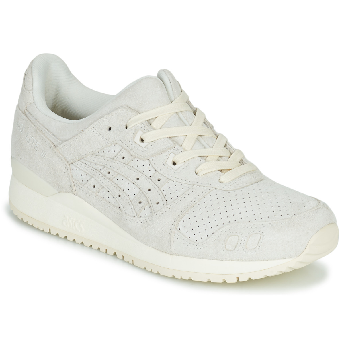 Woman White Gel Running Shoes Asics - Spartoo GOOFASH