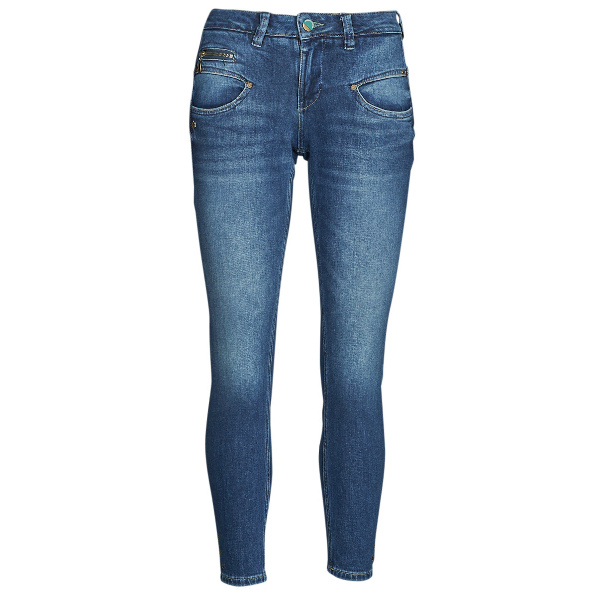 Women Blue Skinny Jeans Freeman T Porter - Spartoo GOOFASH