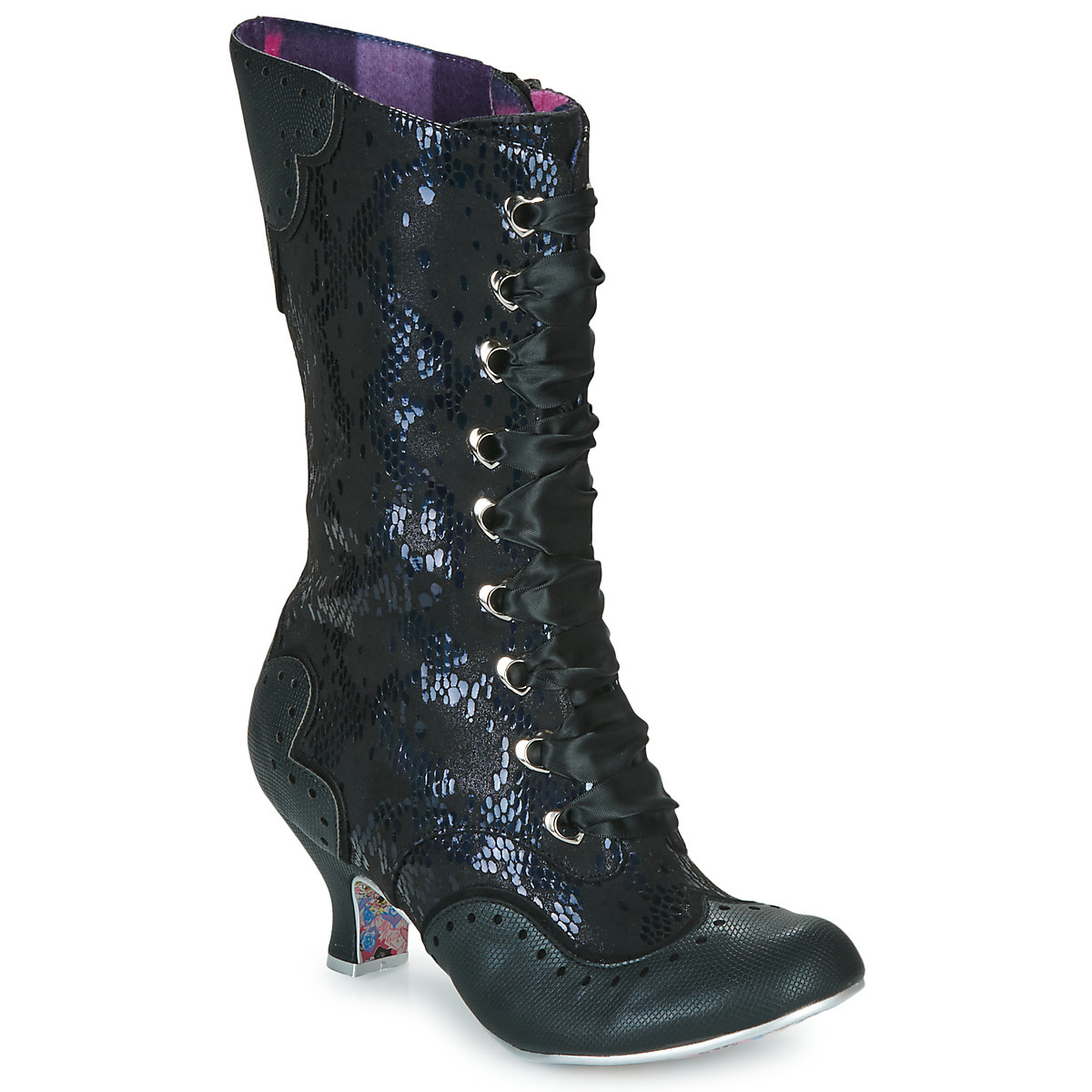 Women Boots Black Irregular Choice - Spartoo GOOFASH