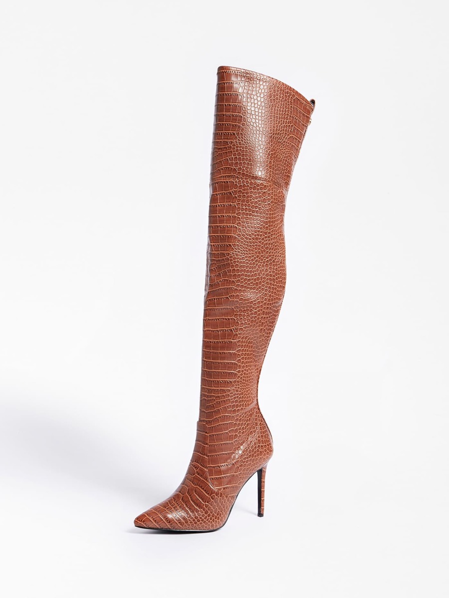 Women Brown Boots from Guess GOOFASH