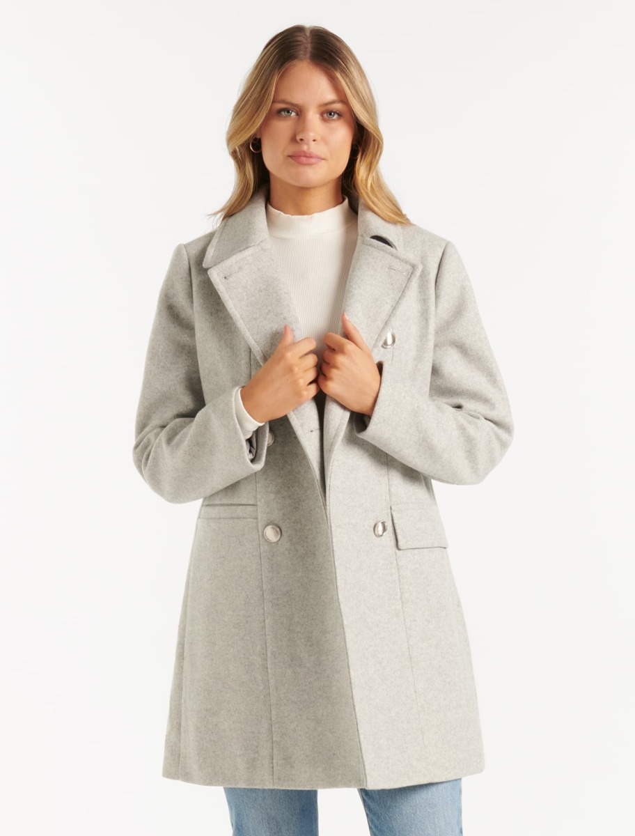 Women Coat Grey by Ever New GOOFASH