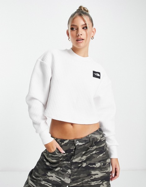 Women Crop Top in White Asos The North Face GOOFASH