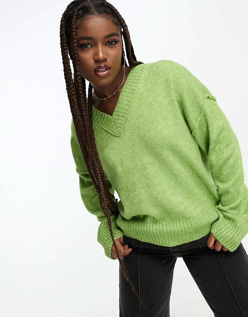 Women Green Sweater Asos GOOFASH