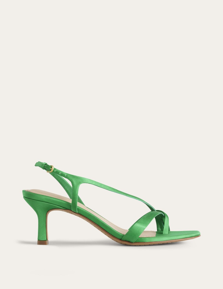 Women Heeled Sandals Green by Boden GOOFASH