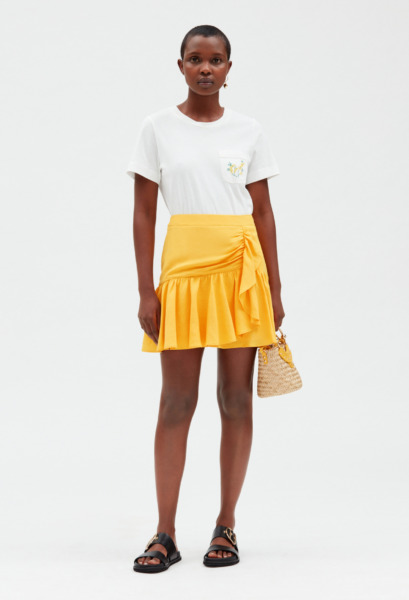 Women Skirt in Yellow Claudie Pierlot GOOFASH