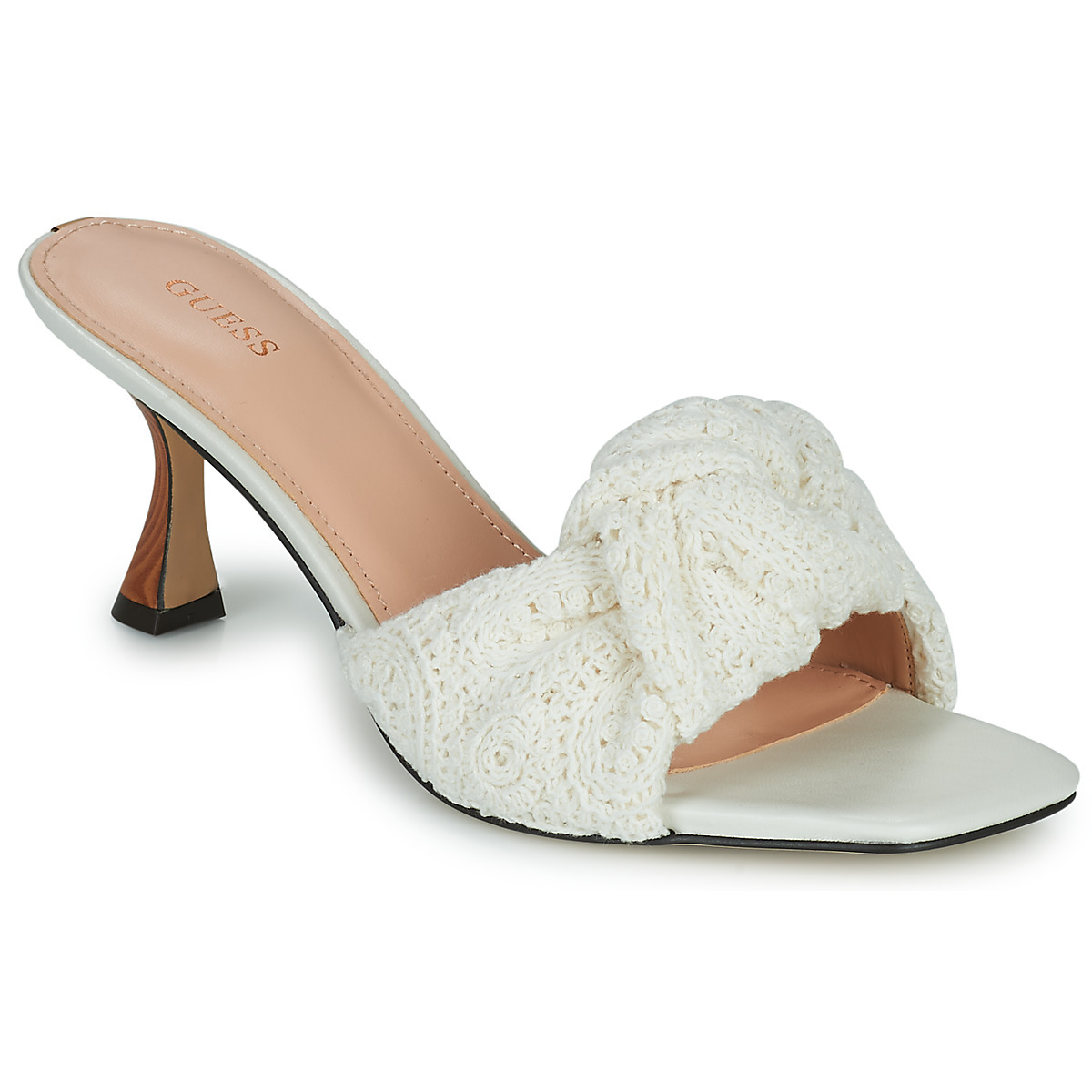 Women Slippers - White - Guess - Spartoo GOOFASH