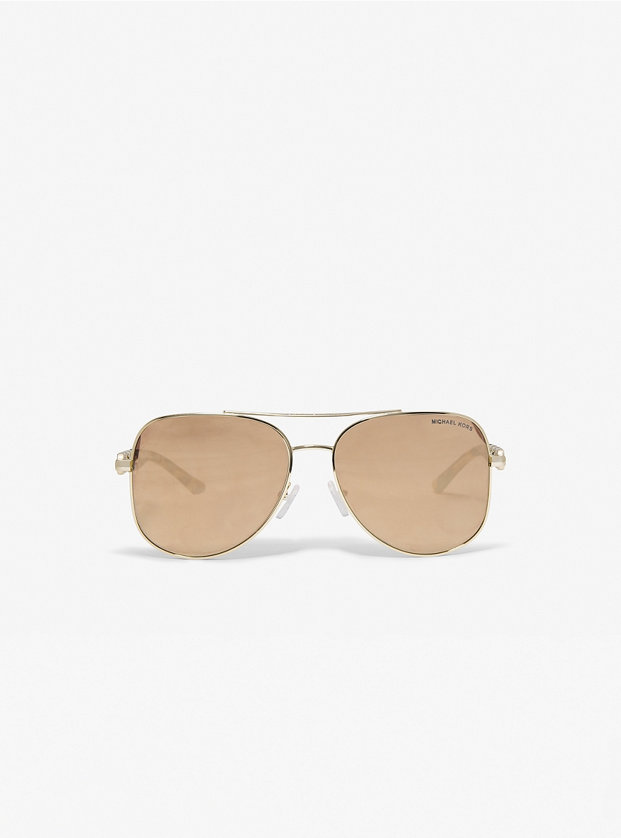 Women Sunglasses Gold by Michael Kors GOOFASH