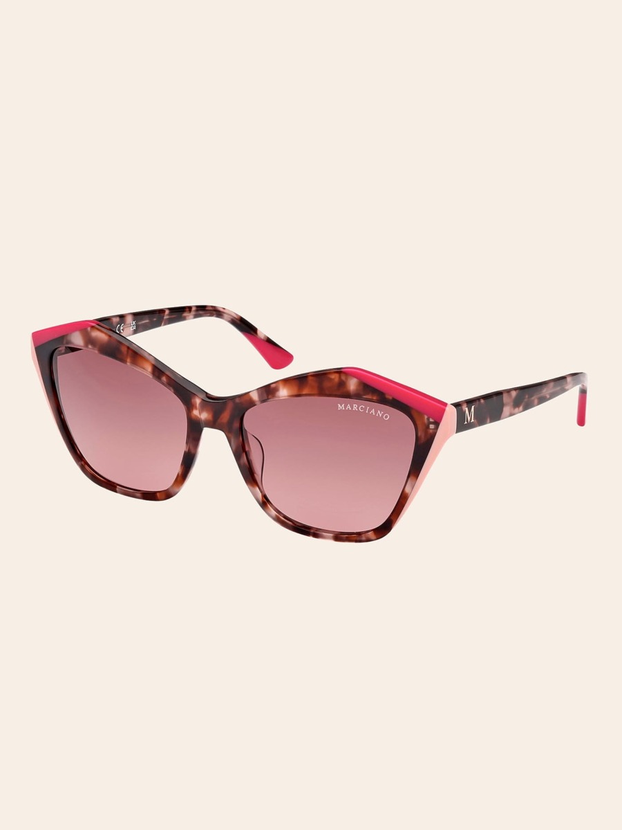 Women Sunglasses in Pink Guess GOOFASH