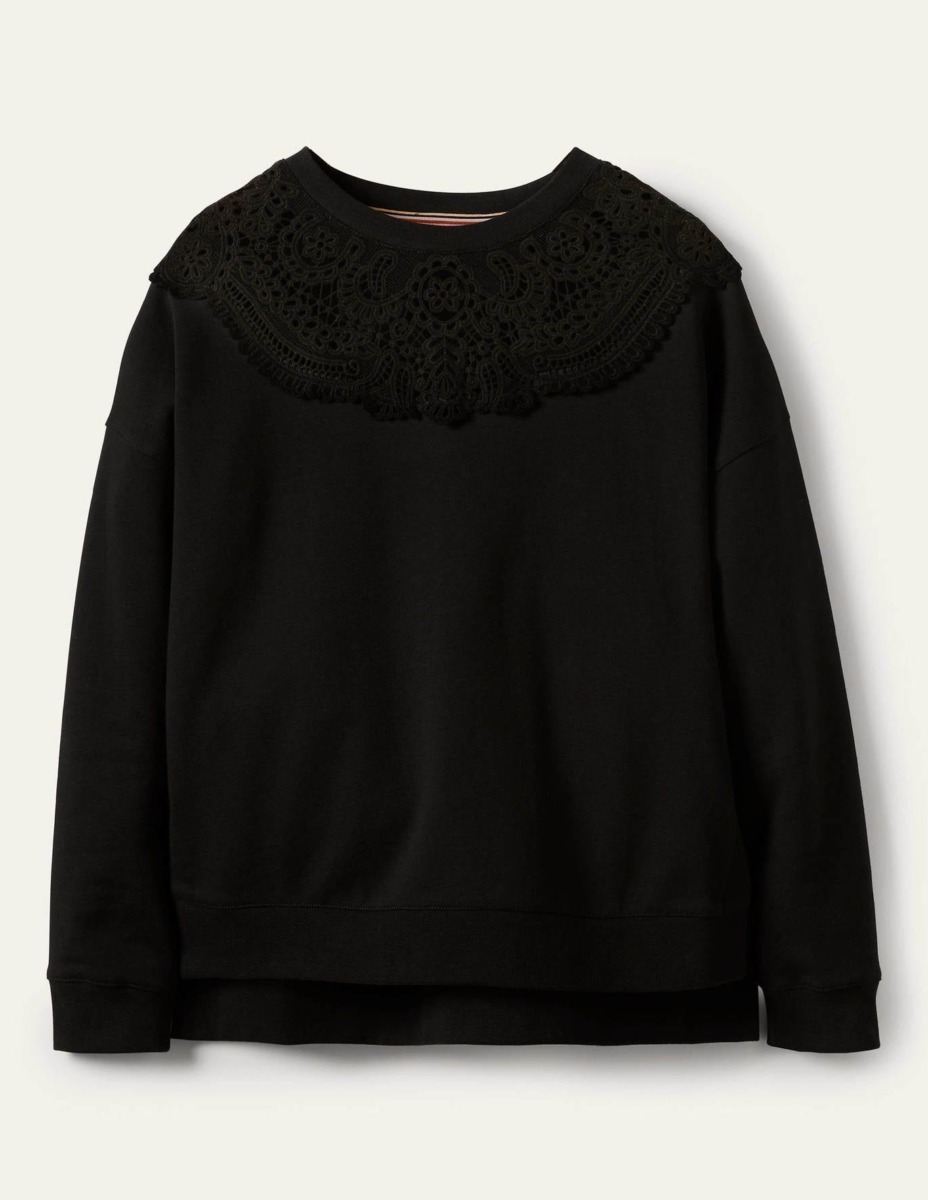 Women Sweatshirt Black - Boden GOOFASH