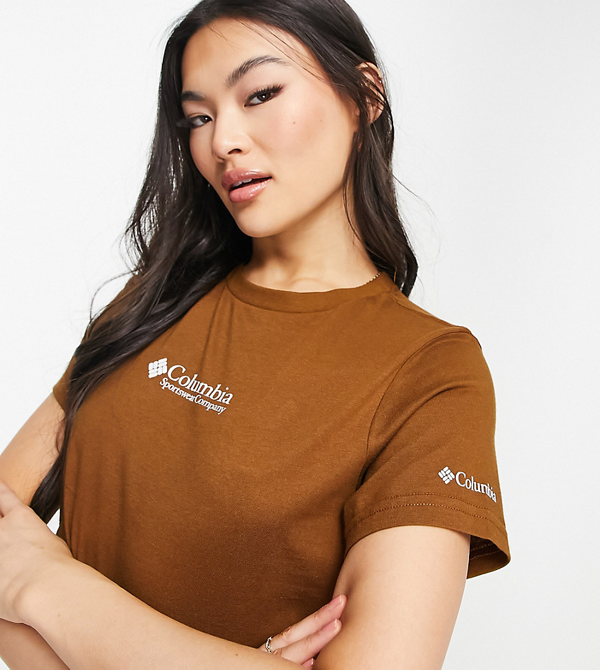 Women T-Shirt in Brown Asos GOOFASH