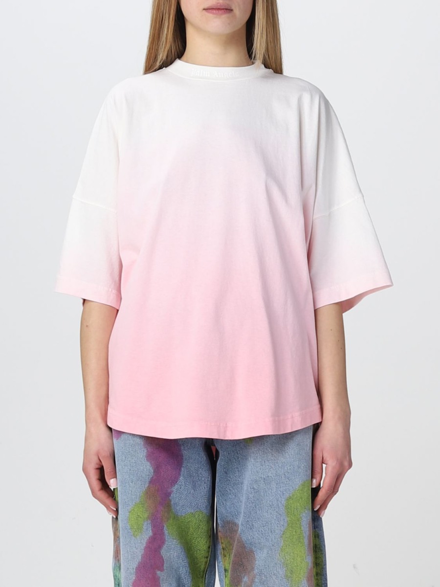 Women T-Shirt in Coral by Giglio GOOFASH