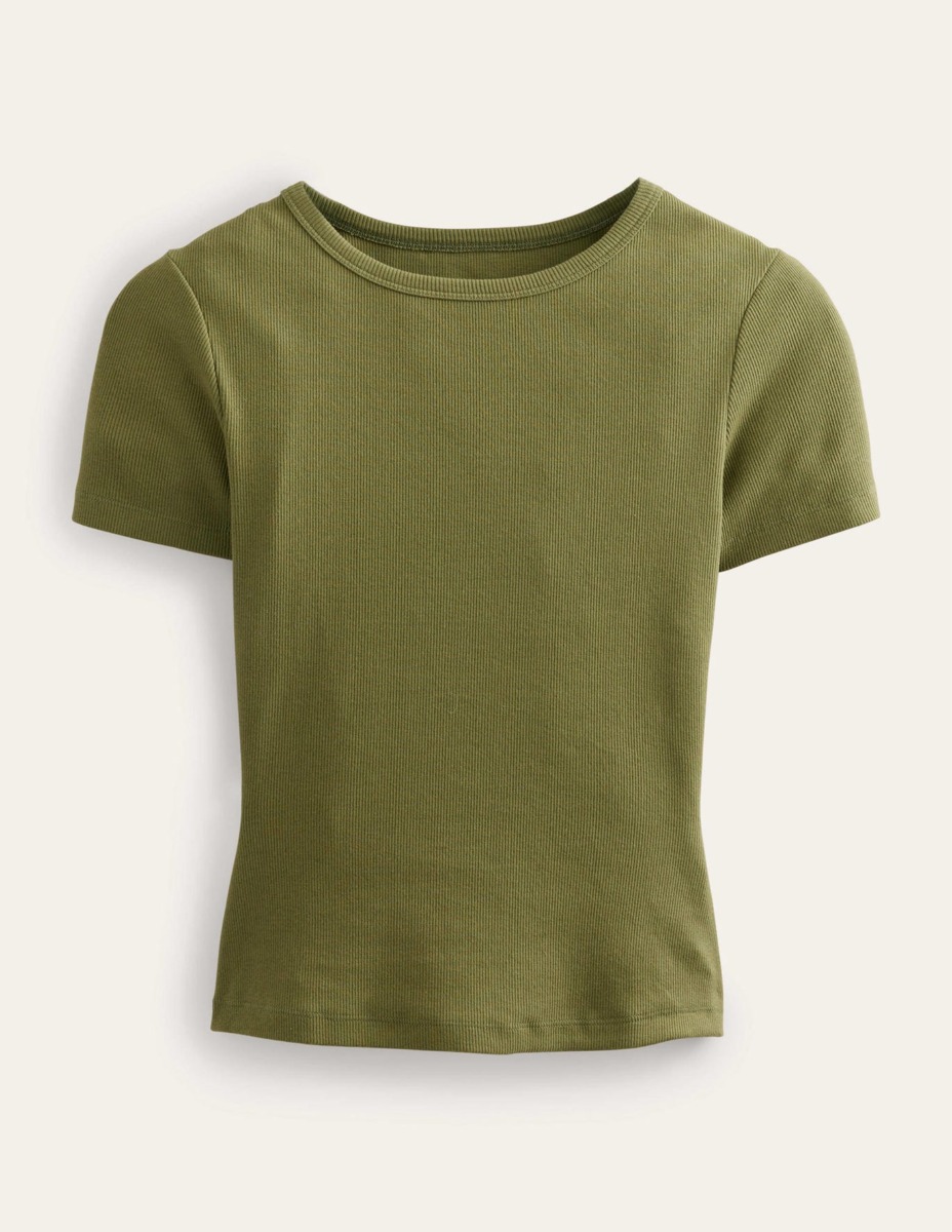 Women T-Shirt in Khaki - Boden GOOFASH