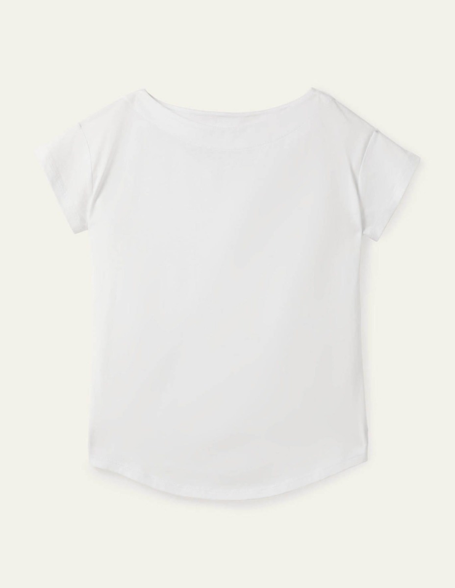 Women T-Shirt in White - Boden GOOFASH