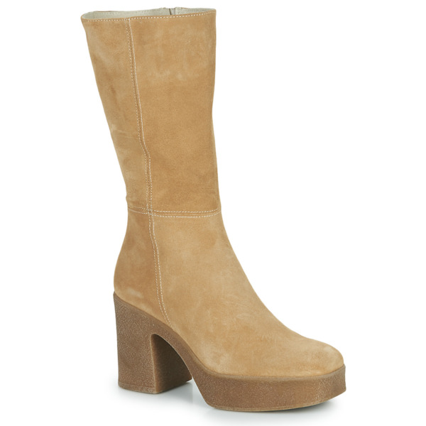 Women's Beige Ankle Boots at Spartoo GOOFASH
