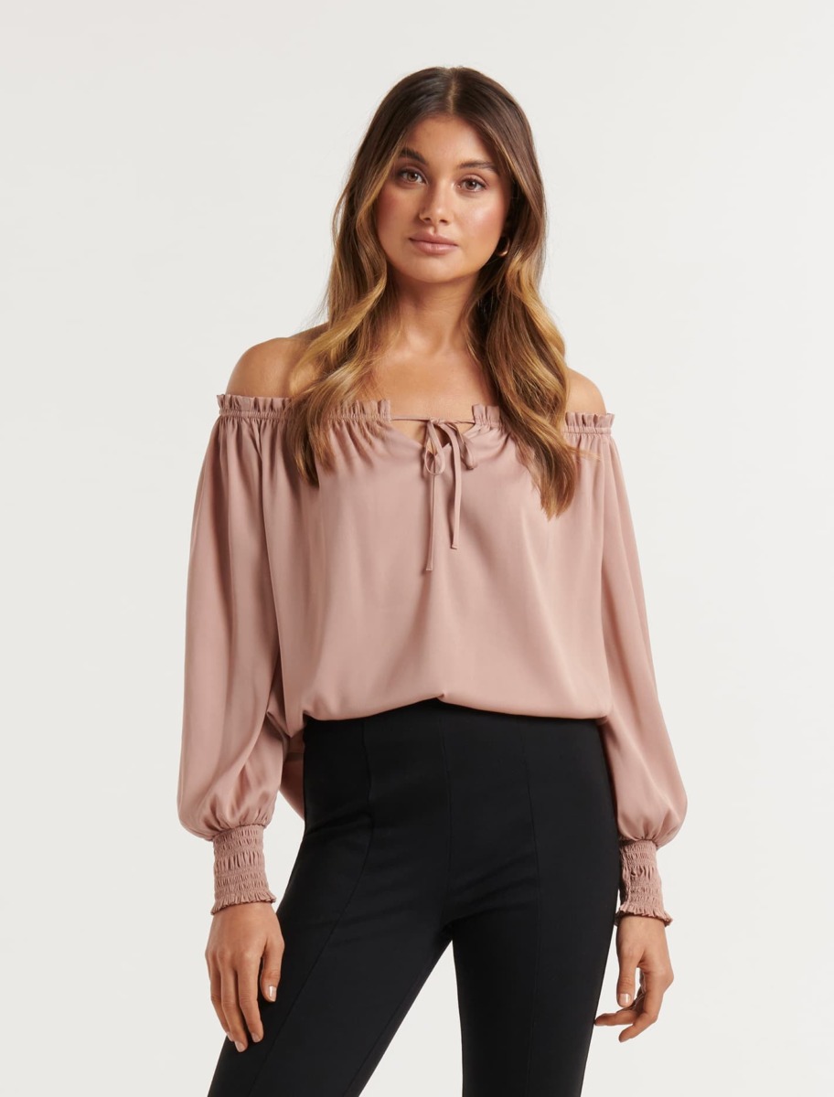 Women's Blouse Brown Ever New GOOFASH