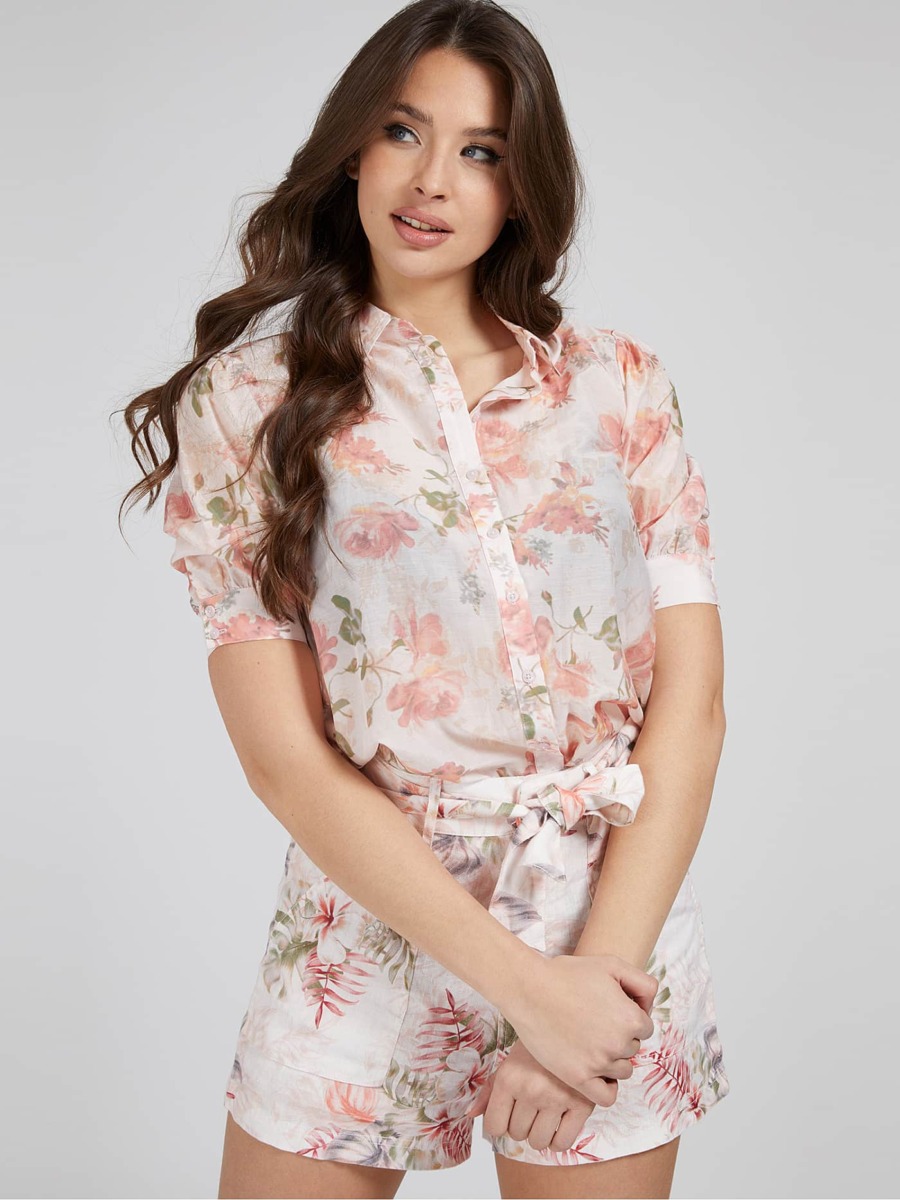 Womens Blouse Florals from Guess GOOFASH
