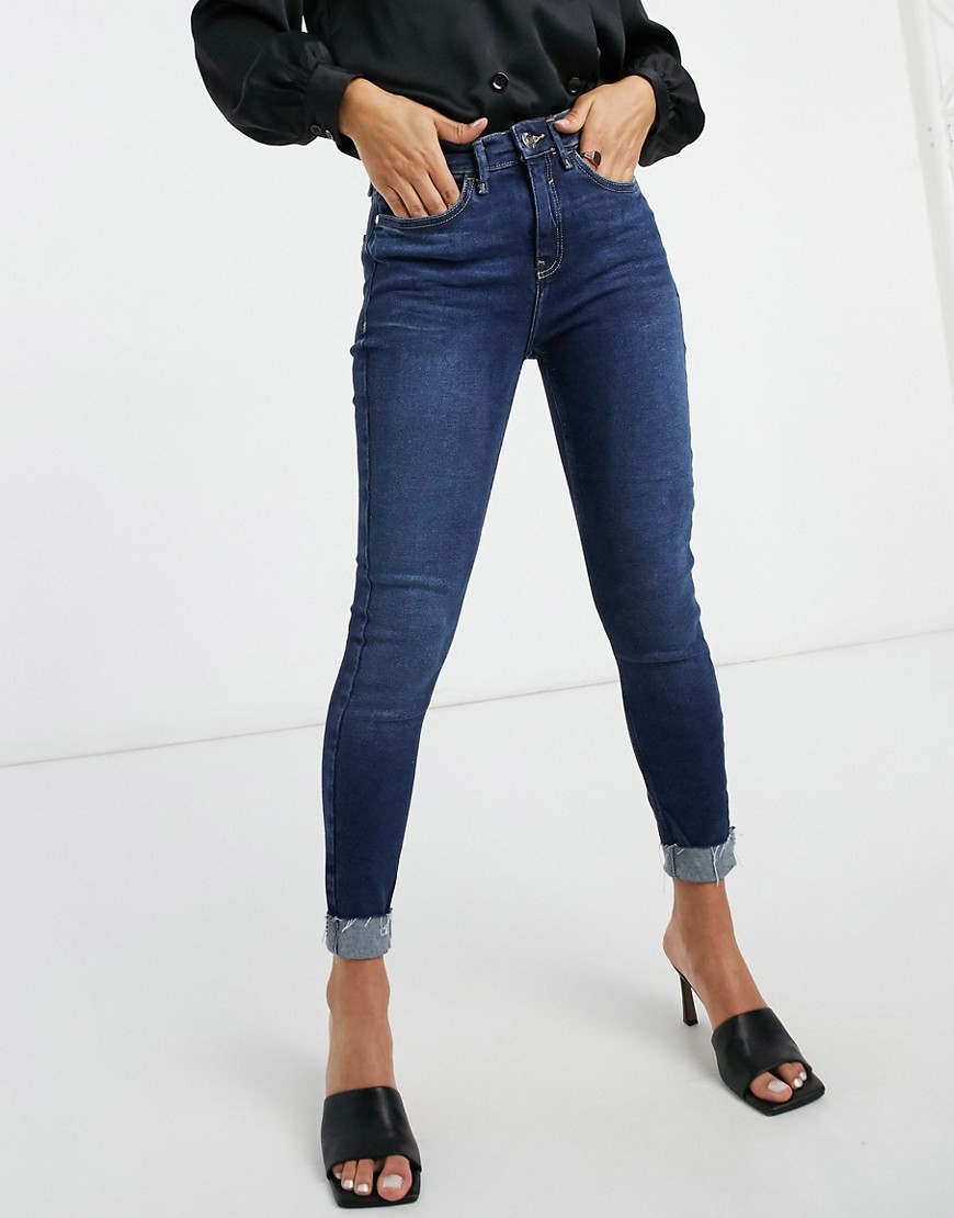 Womens Blue Skinny Jeans from Asos GOOFASH