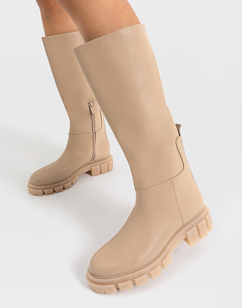 Womens Boots in Ivory by Asos GOOFASH