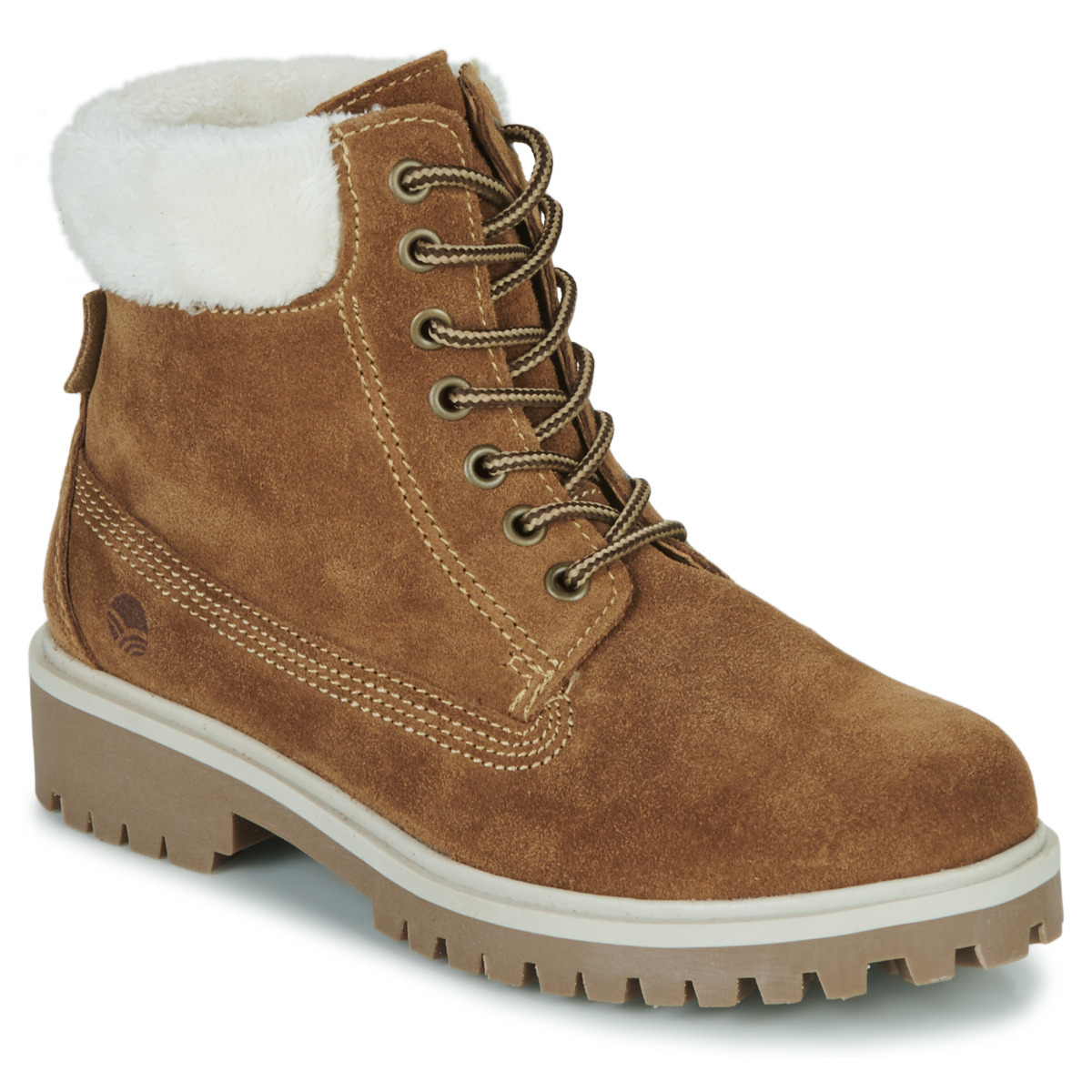 Womens Brown Boots Casualtitude - Spartoo GOOFASH